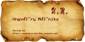 Ungváry Mónika névjegykártya